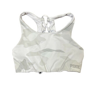 Victoria's Secret PINK Army Strappy Back Sports Bra Size XS